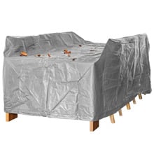 Grey Divide Rectangular Outdoor Table Cover